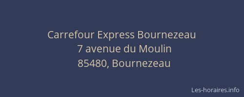 Carrefour Express Bournezeau