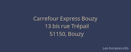 Carrefour Express Bouzy