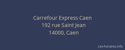 Carrefour Express Caen