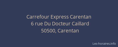 Carrefour Express Carentan