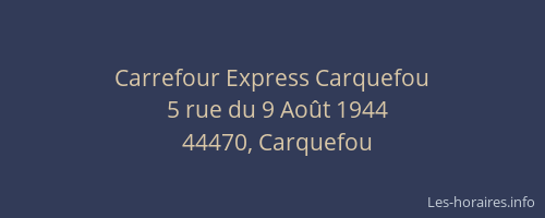 Carrefour Express Carquefou
