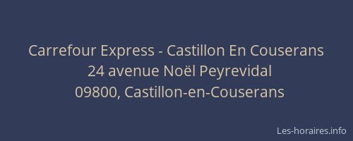 Carrefour Express - Castillon En Couserans