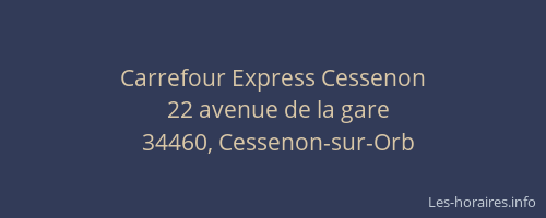 Carrefour Express Cessenon