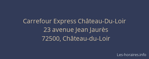 Carrefour Express Château-Du-Loir