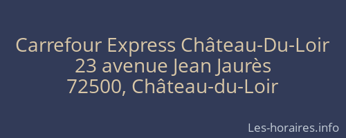 Carrefour Express Château-Du-Loir
