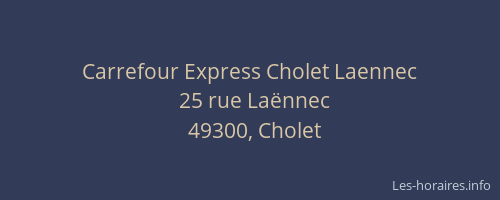 Carrefour Express Cholet Laennec