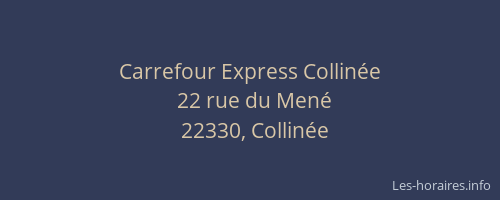 Carrefour Express Collinée