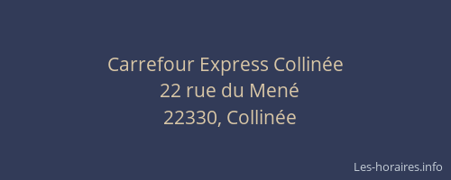 Carrefour Express Collin&eacute;e