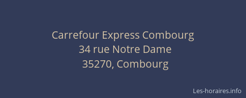 Carrefour Express Combourg