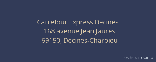 Carrefour Express Decines