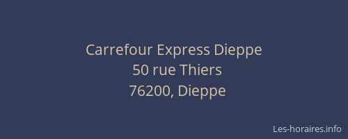 Carrefour Express Dieppe