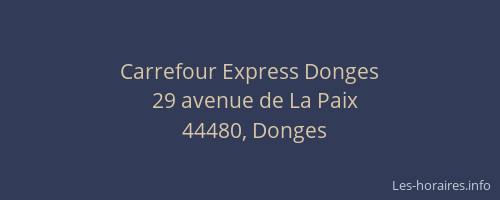 Carrefour Express Donges