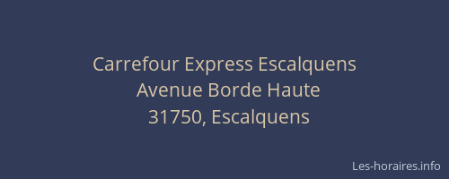 Carrefour Express Escalquens