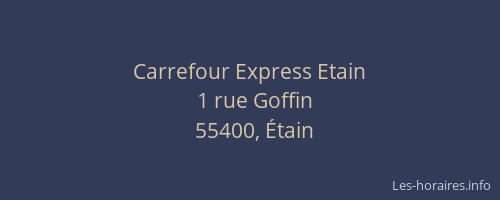 Carrefour Express Etain