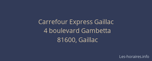 Carrefour Express Gaillac