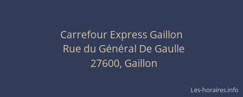 Carrefour Express Gaillon