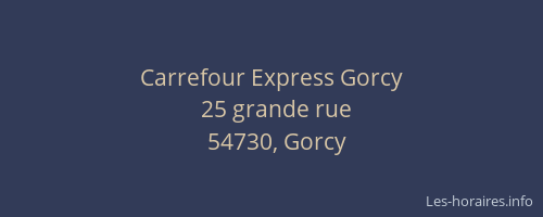 Carrefour Express Gorcy