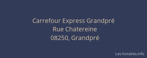 Carrefour Express Grandpré