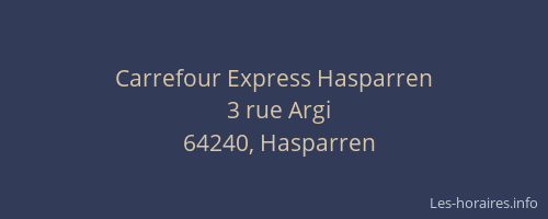 Carrefour Express Hasparren
