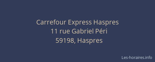 Carrefour Express Haspres
