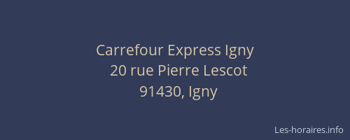 Carrefour Express Igny