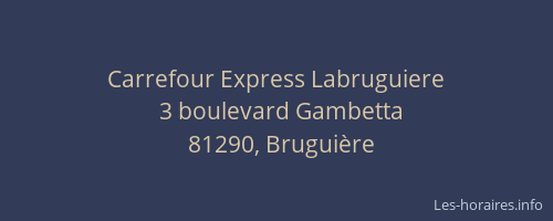 Carrefour Express Labruguiere