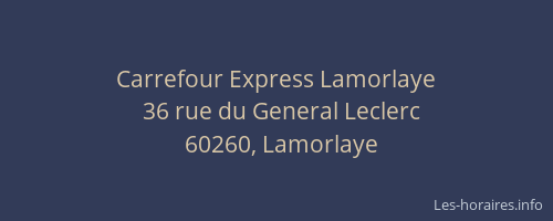 Carrefour Express Lamorlaye