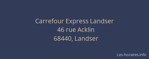 Carrefour Express Landser