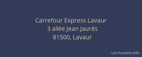 Carrefour Express Lavaur