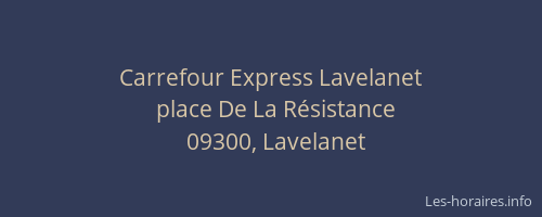 Carrefour Express Lavelanet