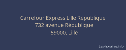 Carrefour Express Lille République