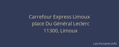Carrefour Express Limoux