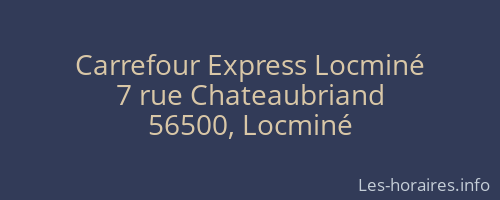 Carrefour Express Locminé
