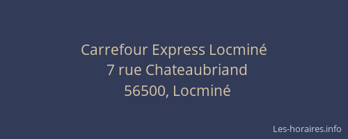Carrefour Express Locminé