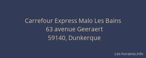 Carrefour Express Malo Les Bains