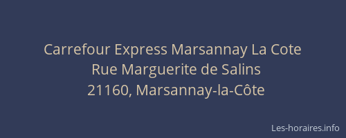 Carrefour Express Marsannay La Cote
