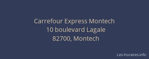 Carrefour Express Montech