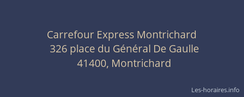 Carrefour Express Montrichard