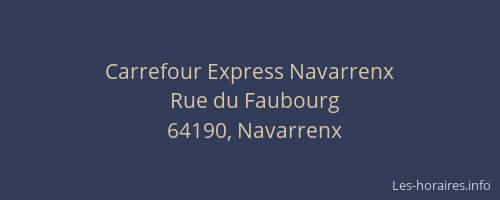 Carrefour Express Navarrenx