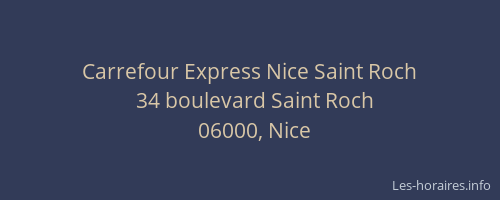 Carrefour Express Nice Saint Roch