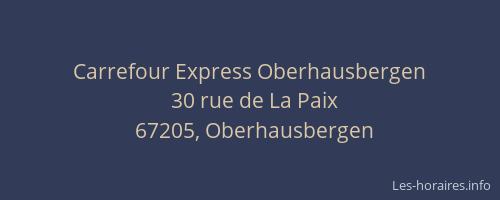 Carrefour Express Oberhausbergen