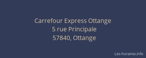 Carrefour Express Ottange