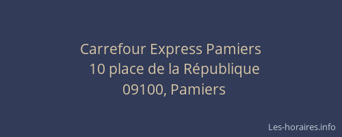 Carrefour Express Pamiers
