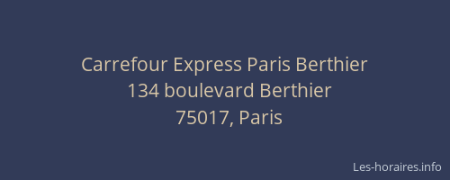 Carrefour Express Paris Berthier
