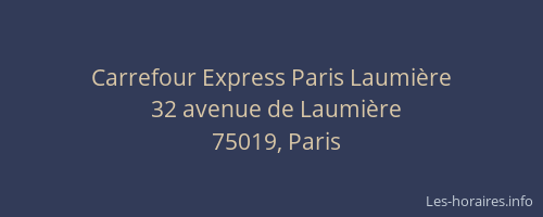 Carrefour Express Paris Laumière