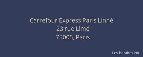 Carrefour Express Paris Linné