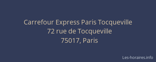 Carrefour Express Paris Tocqueville