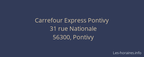 Carrefour Express Pontivy