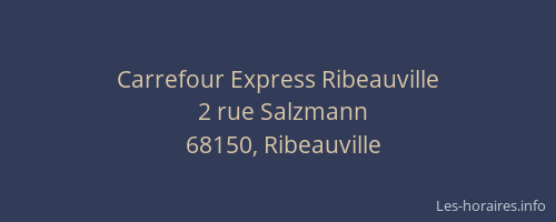 Carrefour Express Ribeauville
