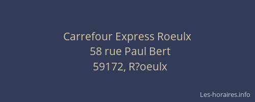 Carrefour Express Roeulx